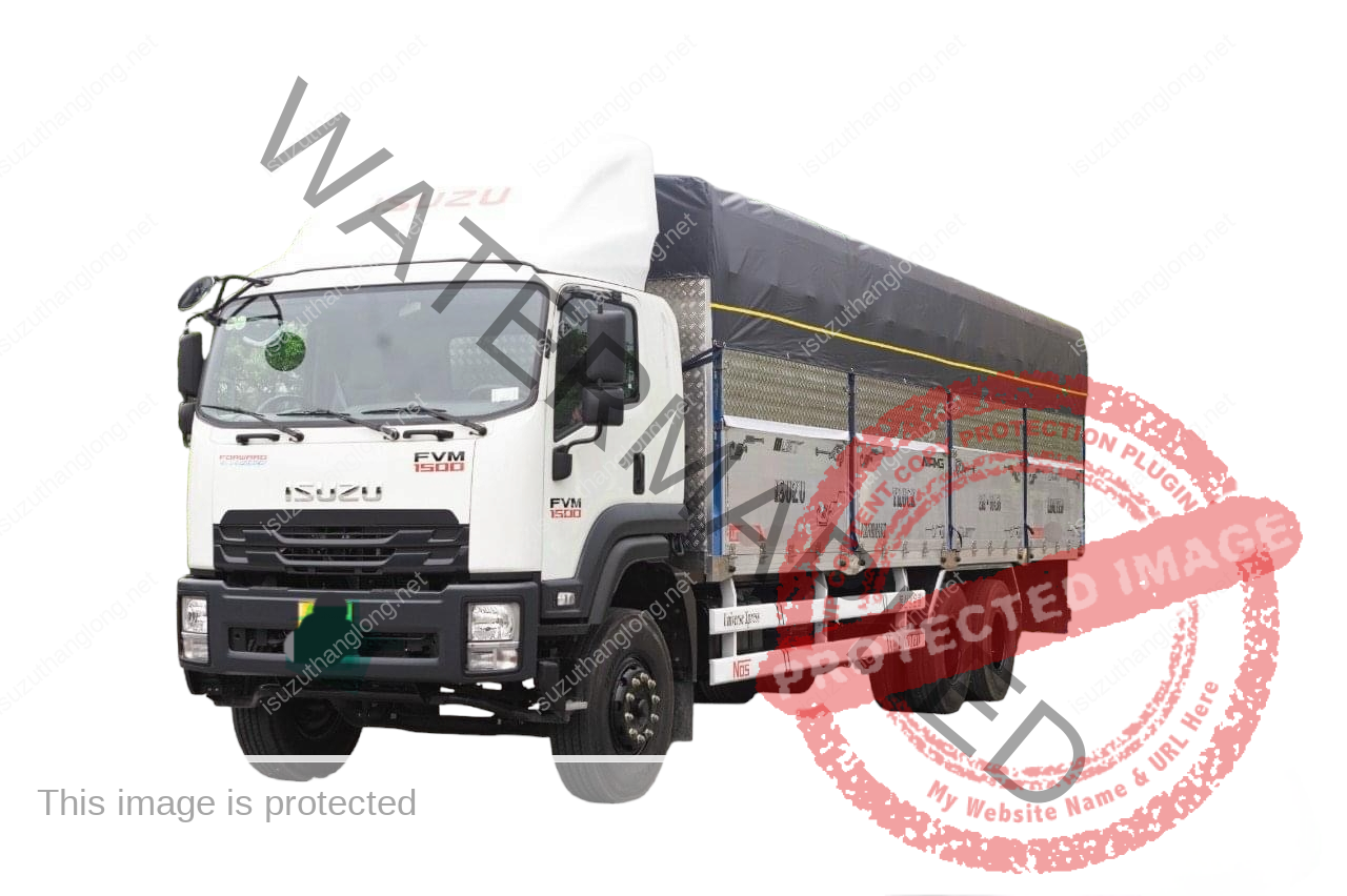 ISUZU FVM1500 3 Chân Thùng Bạt Tải Trọng 15 Tấn