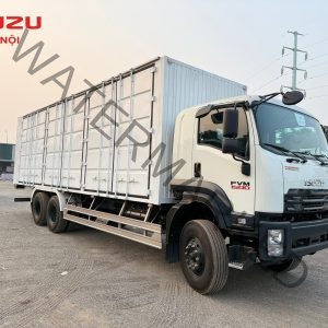 ISUZU FVM1500 3 Chân Thùng Kín Cont Tải Trọng 14 Tấn