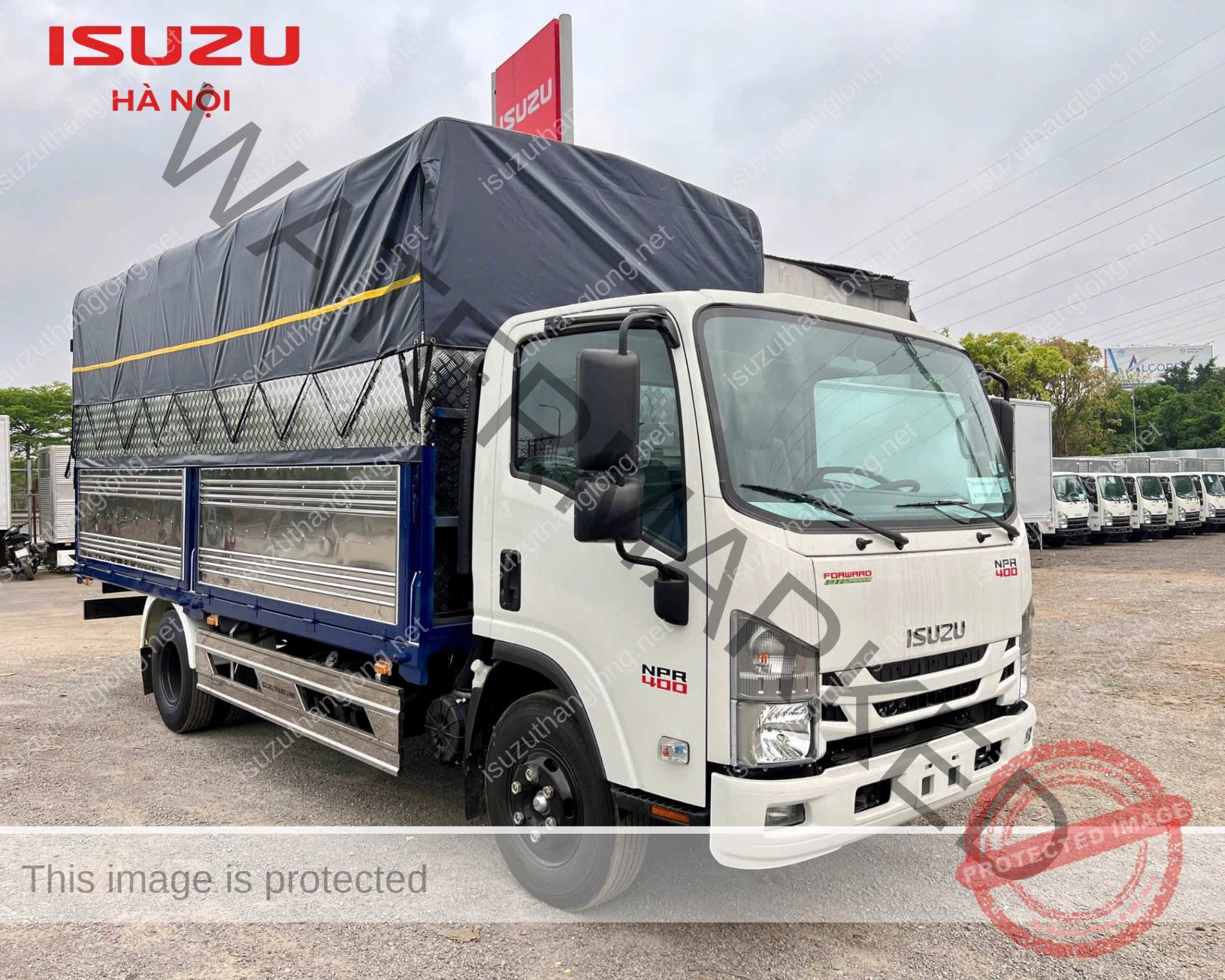 ISUZU NPR400 Thùng Bạt Tải Trọng 3.5 Tấn