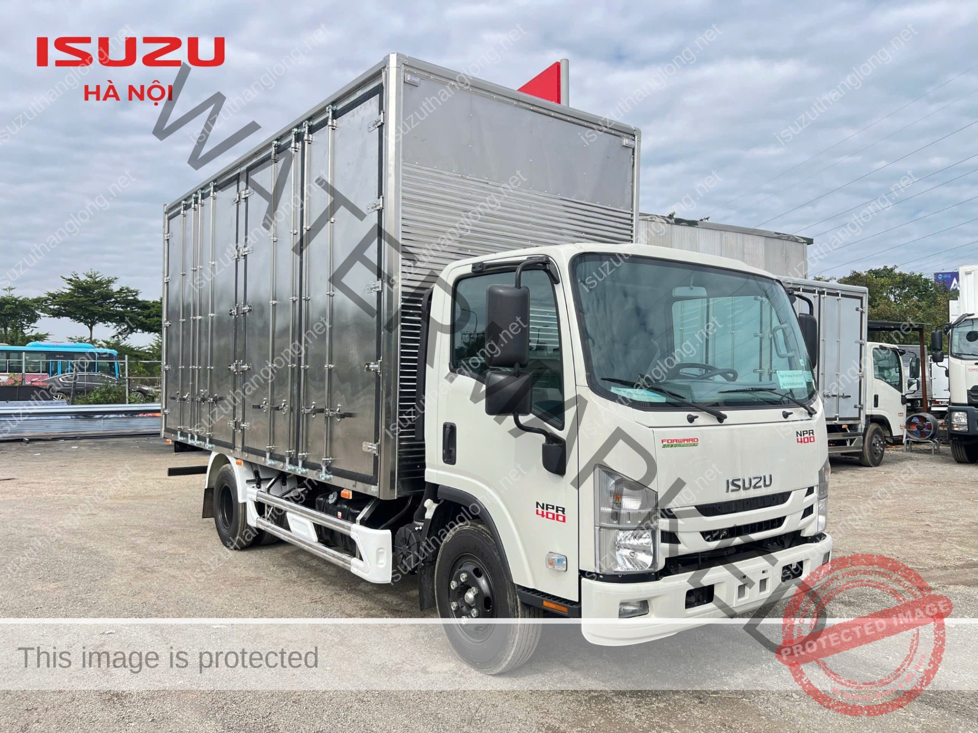 ISUZU NPR400 Thùng Kín Pallet Tải Trọng 3.5 Tấn